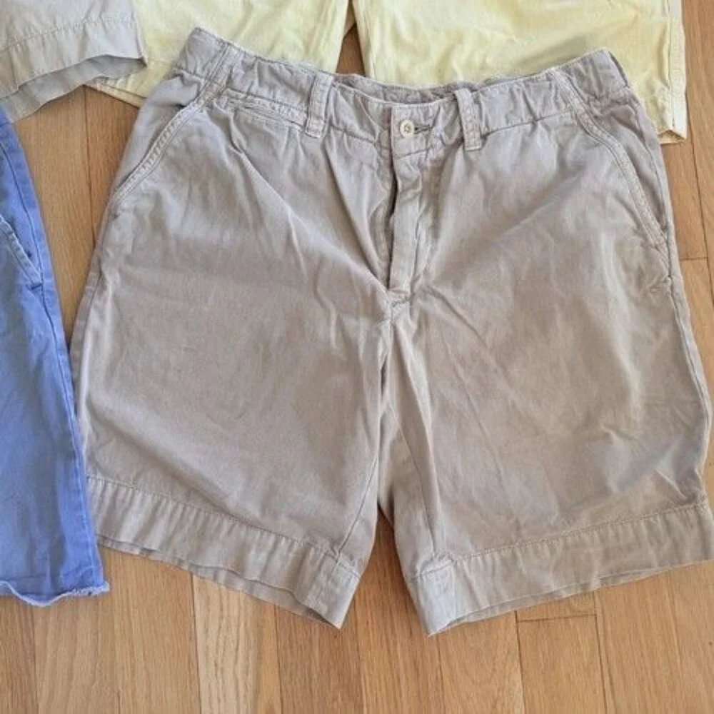 Polo Ralph Lauren Mens Khaki Shorts Lot of 4 Size 35